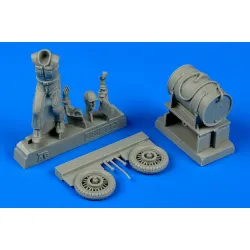 Aerobonus 480112 1/48 Us Army Aircraft Mechanic Wwii With Fuel Cart Pacific Theatre