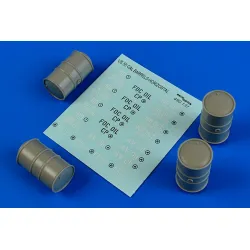 Aerobonus 480131 1/48 Us 55 Gallon Barrels Horizontal Position Resin Kit