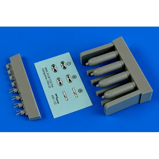 Aerobonus 480132 1/48 Ww Ii Co2 Psh-20 Fire Extinguisher Us Army Resin Kit