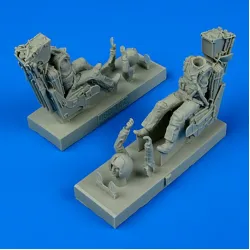 Aerobonus 480142 1/48 Us Navy Pilot And Operator With Ejection Seats For F-14a/B Tomcat