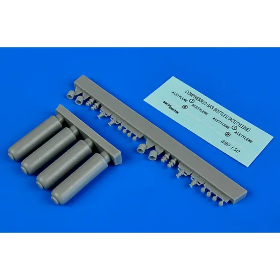 Aerobonus 480150 1/48 Compressed Gas Bottles - Acetylene Resin Kit