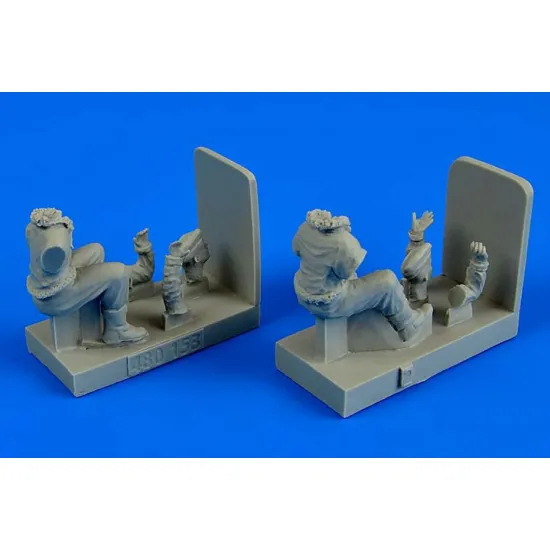 Aerobonus 480153 1/48 Wwii Raf Pilots For Bedford Mwd