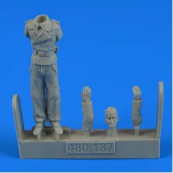 Aerobonus 480187 1/48 German Wwii Tank Crew Trooper D Resin Kit