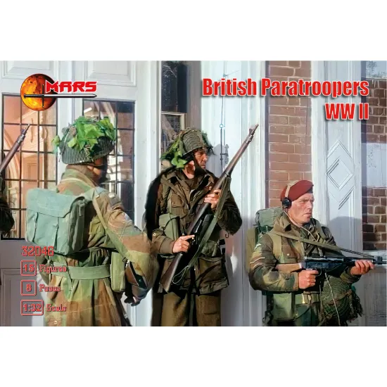 Mars Figures 32046 1/32 British Paratroopers Ww Ii 8 Figures In 15 Poses