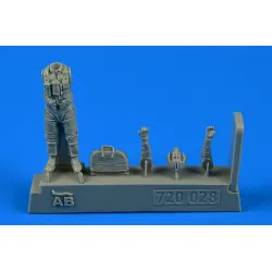 Aerobonus 720028 1/72 Us Navy Pilot With Bag - Vietnam War 1965 - 1973