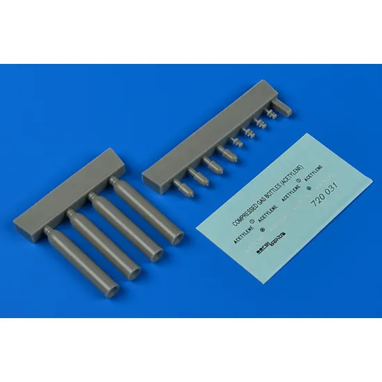 Aerobonus 720031 1/72 Compressed Gas Bottles Acetylene Resin Kit