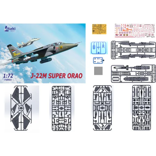 Litaki 72003 1/72 J-22m Super Orao Ground Attack Aircraft Plastic Model Kit