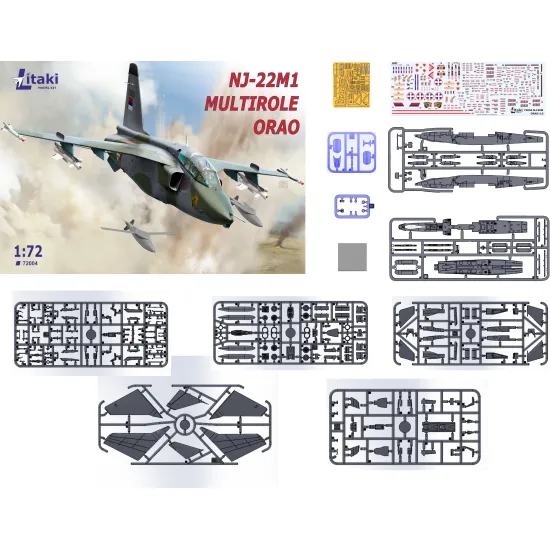 Litaki 72004 1/72 Nj-22m1 Multirole Orao Multirole Strike Aircraft