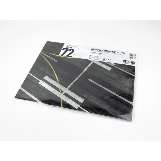 Red Fox Db-72002 1/72 3d Diorama Base Modern Nato Airfield Type 2 300x230mm