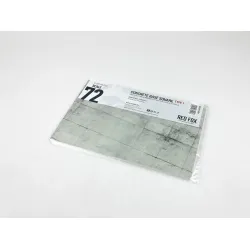 Red Fox Db-72009 1/72 3d Diorama Base Concrete Base Square Type 1 250x160mm