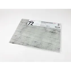 Red Fox Db-72010 1/72 3d Diorama Base Concrete Base Square Type 2 300x230mm