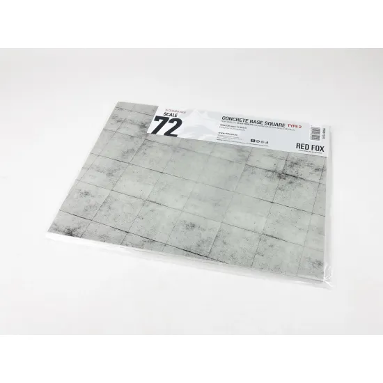 Red Fox Db-72010 1/72 3d Diorama Base Concrete Base Square Type 2 300x230mm