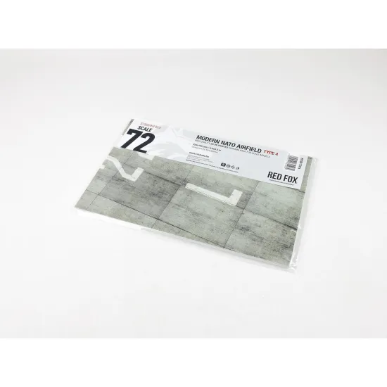 Red Fox Db-72016 1/72 3d Diorama Base Modern Nato Airfield Type 4 250x160mm