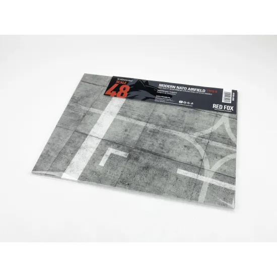 Red Fox Db-48008 1/48 3d Diorama Base Modern Nato Airfield Type 9 300x230mm