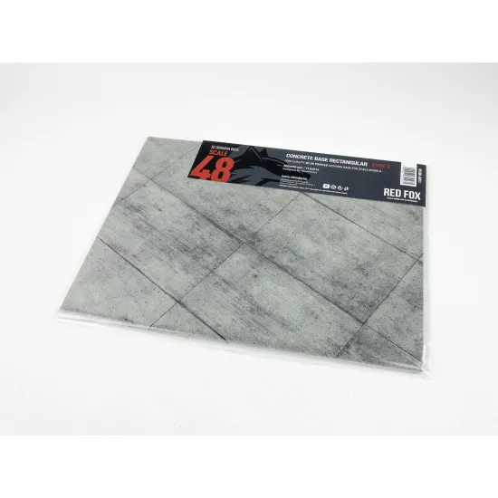 Red Fox Db-48013 1/48 3d Diorama Base Concrete Base Rectangular Type 3 300x230mm
