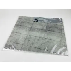 Red Fox Db-35001 1/35 3d Diorama Base Concrete Base Rectangular Type 5 380x320mm