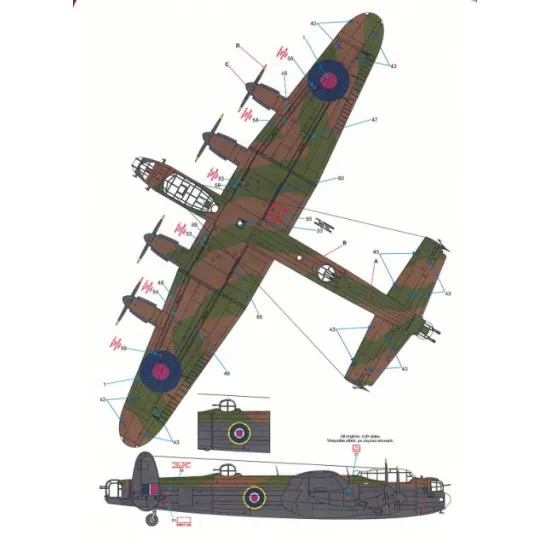 Techmod 48824 1/48 Avro Lancaster B Mk I Decal For Aircraft