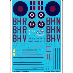Techmod 48824 1/48 Avro Lancaster B Mk I Decal For Aircraft