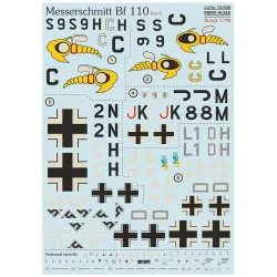 Print Scale 72-539 1/72 Messerschmitt Bf-110 Part 2