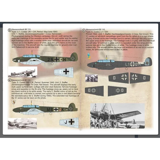 Print Scale 72-539 1/72 Messerschmitt Bf-110 Part 2