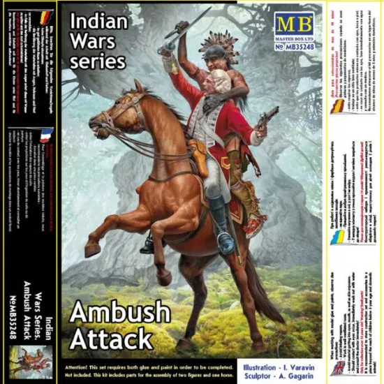 Master Box 35248 1/35 Indian Wars Series Ambush Attack Plastic Model Kit