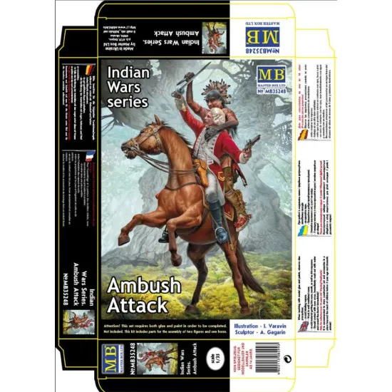 Master Box 35248 1/35 Indian Wars Series Ambush Attack Plastic Model Kit
