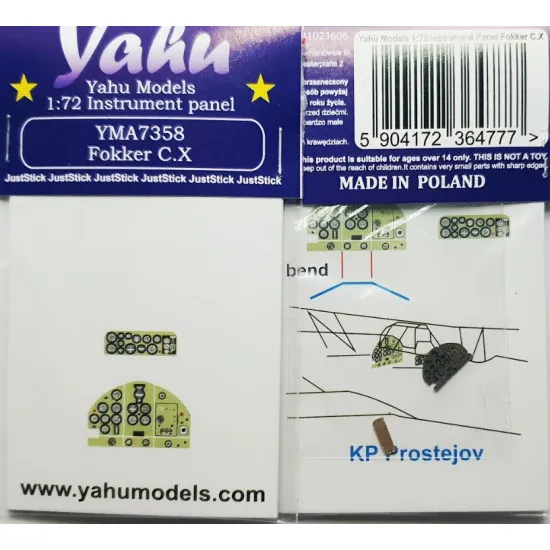 Yahu Model Yma7358 1/72 Fokker C X For Kp Prostejov Accessories For Aircraft
