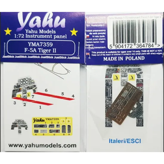 Yahu Model Yma7359 1/72 F-5a Tiger Ii For Italeri/Esci Accessories For Aircraft