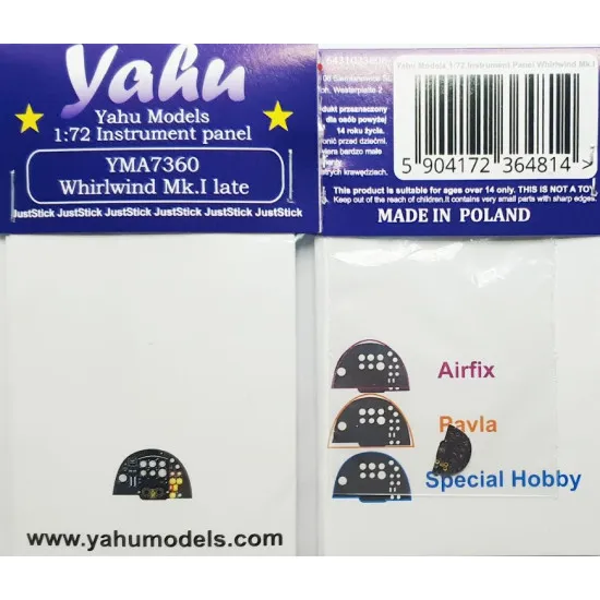 Yahu Model Yma7360 1/72 Whirlwind For Special Hobby/Airfix/Pavla Accessories For Aircraft