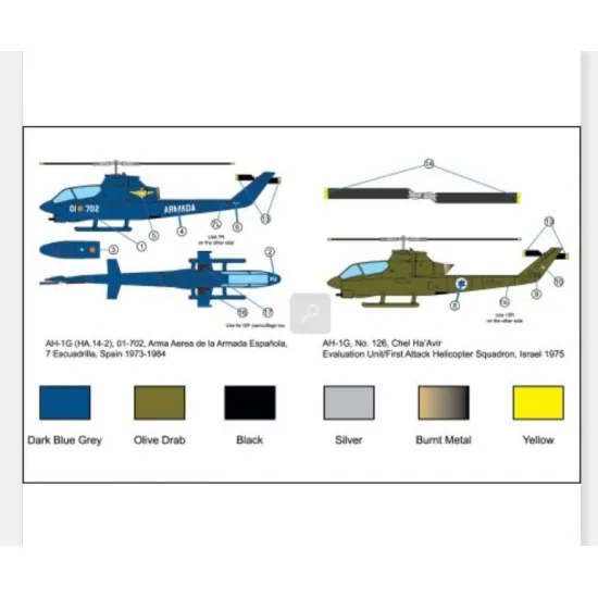 Miniwing 373 1/144 Bell Ah-1g Cobra Foreign Users Plastic Model Kit