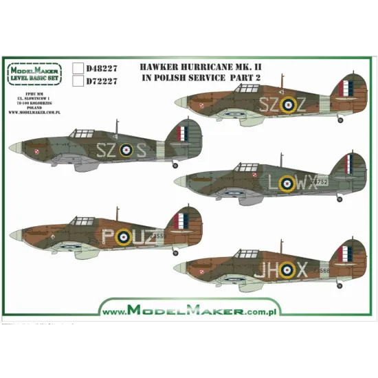 Model Maker D72226 1/72 Hawker Hurricane Mk I In Polish Service Part 2
