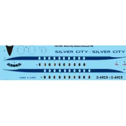 26decals 144-1020 1/144 Silver City Airways Vickers Viscount 700 Laser Decal