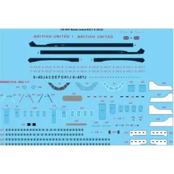 26decals 144-1097 1/144 British United Delivery Bac 1-11-200 Laser Decal