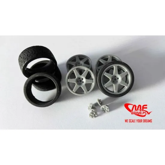 Mf-zone Tk24105 1/24 Speedline 18inch Pirelli Tyres Subaru Impreza Wrx Hasegawa Resin Kit