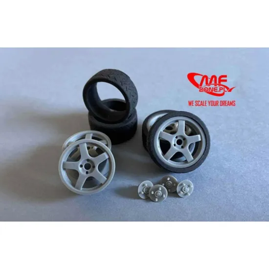 Mf-zone Tk24109 1/24 Enkei Tarmac Michelin Tyres Lancer Evo Hasegawa Resin Kit