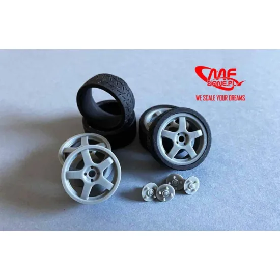 Mf-zone Tk24110 1/24 Enkei Tarmac Pirelli Tyres Lancer Evo Hasegawa Resin Kit