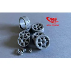 Mf-zone Tk24112 1/24 Speedline 18inch Michelin Tyres Toyota Corolla Wrc Salvat Hachette Resin Kit