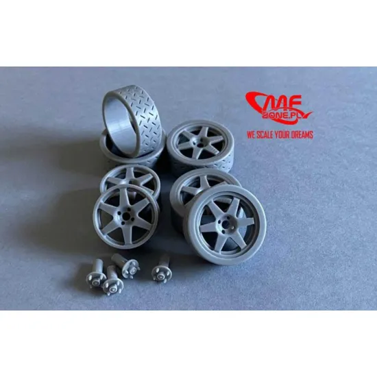 Mf-zone Tk24112 1/24 Speedline 18inch Michelin Tyres Toyota Corolla Wrc Salvat Hachette Resin Kit