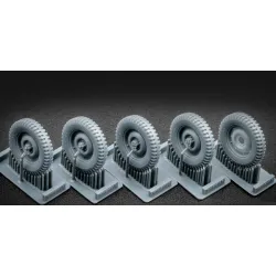 Scalex Ww-35001 1/35 U S Willysmb Ordinary Wheel Set For Universal