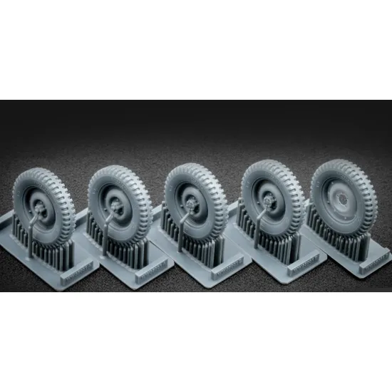Scalex Ww-35001 1/35 U S Willysmb Ordinary Wheel Set For Universal