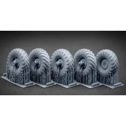 Scalex Wm-35005 1/35 Gaz-66 Ordinary Wheel Set For Trumpeter