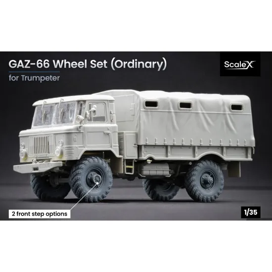 Scalex Wm-35005 1/35 Gaz-66 Ordinary Wheel Set For Trumpeter