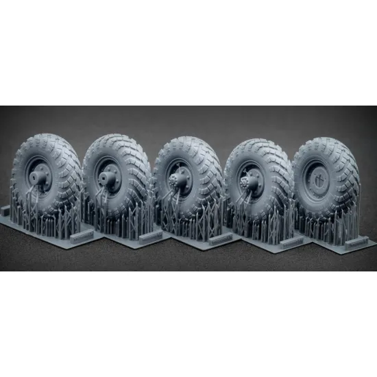 Scalex Wm-35005s 1/35 Gaz-66 Sagged Wheel Set For Trumpeter