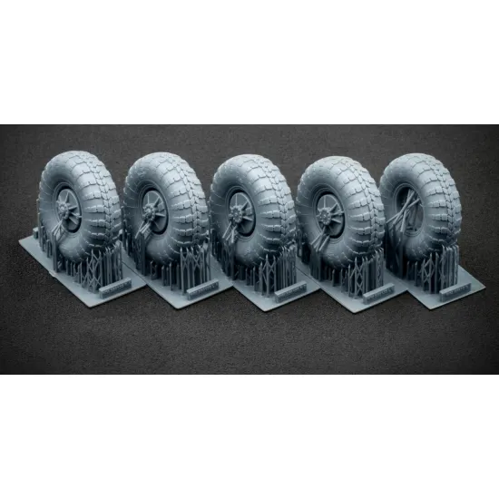 Scalex Wm-35013s 1/35 Brdm 2 Sagged Wheel Set For Trumpeter