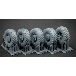 Scalex Wm-35015s 1/35 Gaz Tiger V1 Sagged Wheel Set For Meng