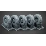 Scalex Wm-35016 1/35 Gaz Tiger V2 With Shield Ordinary Wheel Set For Meng