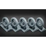 Scalex Ww-35001s 1/35 U S Willysmb Sagged Wheel Set For Universal