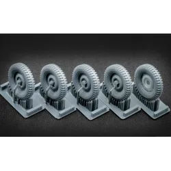 Scalex Ww-35001s 1/35 U S Willysmb Sagged Wheel Set For Universal