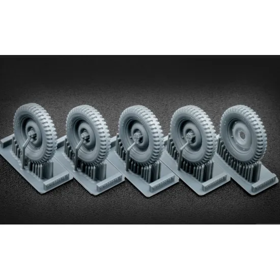 Scalex Ww-35001s 1/35 U S Willysmb Sagged Wheel Set For Universal