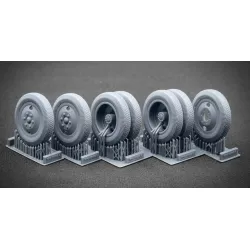 Scalex Ww-35002 1/35 Zis-5 Ordinary Wheel Set For Hobbyboss